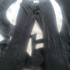 Hollister Black Velour Like Sweat Pants